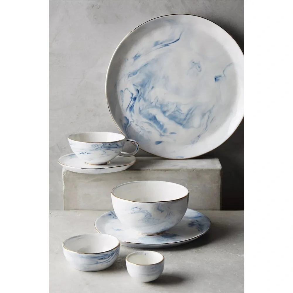 Anthropologie Strata Cup & Saucer